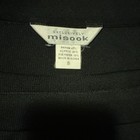 Misook Women s Black Knit Pleated Knee-length Pull-on Skirt Size S