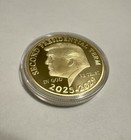 2 Pc-commemorative Trump Coins Second Term 2025-2029 President Donald Trump Gold