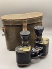 Rare Ww1 British-french Galilean Style Officer Binoculars   Case 1910s  work 