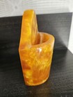 Rrr Rare Vintage Art Deco Gold Lava Color Catalin 211g Wall Vase 