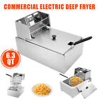2500w 6l Commercial Electric Deep Fryer Restaurant 6 3qt Safety Stainless Steel