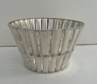Rare Tiffany   Co 6  Round Pierced Basket Bamboo  sterling  1961  Hollowware   2