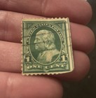 Scott 279 Us Deep Green Ben Franklin Used Cancelled 1c One Cent Postage Stamp