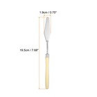 8pcs Painting Palette Knife 7 68  Pointed Stainless Steel Blade Beige