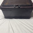 Antique Cast Iron Banker Stagecoach Railroad Strong Box Safe 1800s