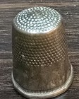 Patina Brass Vintage Thimble Sew Collection Item Sewing Tool Fingure Protector