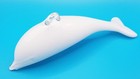 White Glass Vintage Retro Late Mcm Dolphin Ornament