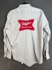 Rare Vintage Miller High Life Beer Long Sleeved Work Shirt Red Kap Xl             