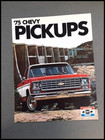 1975 Chevrolet Pickup Truck Original Sales Brochure Folder - Silverado  Set