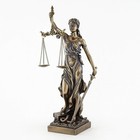 New Lady Justice Statue Sculpture Bronze Finish 12 5 Inch Decor