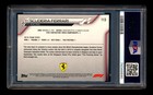2020 Topps Chrome F1  113 Scuderia Ferrari Logo Rc 70th Orange Refractor Psa 10 