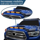Hood Protector For Toyota Tacoma 2016-2023   Matte Black Bug Deflector