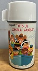 1964 Aladdin It   s A Small World Metal Thermos - Brand New Unused   