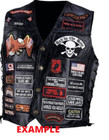 Funny Biker Patch Keep It Up Felony Black Motorcycle Harley Vest Jacket Usa