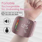 Led Wrist Blood Pressure Monitor Rechargeable Broadcast Heart Rate Monitor Pink