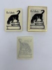 Vintage Lot Of Antioch Publishing Ex Libris Bookplates - Cat On Book Stack