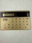 Casio Sl-760 Gdb Rare 80s Card Size Solar Calculator Tested W  Case