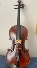 Antique Vincent Panormo Violin Inlaid Wood Label Reads     Paris    Rare Beauty 