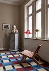 Luxury Hand-tufted Wool Area Rug   Geometric Checkered Design   Multi-color