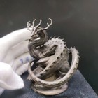 China Bronze Production Of Steel Dragon Powerful And Dominant Ornamental Statue