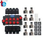 4 Spool Electric Hydraulic Valve 3600 Psi For Tractors   Machinery