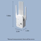 5g Wifi Extender 6-antenna 1200m Dual-band Us Plug White - Home Indoor Booster