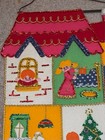 Bucilla Vintage Finished Completed Kit - Christmas House Scene - 16 5  W X 23  T