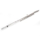 Nickel Plated 16 Closed Hole C Tone Silver Flute Student Instrument For Beginner