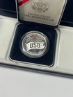 1991 S Uso Proof Commemorative Silver Dollar W coa