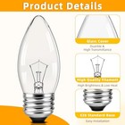 60 Watt Incandescent Light Bulbs C35  E26 Medium Base Chandelier 60 0 Watts