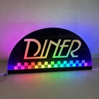 Diner Pinball Topper Acrylic Rgb Led Topper For Pinball Machine Arcade Decor