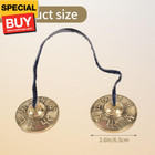 Tibetan Tingsha Cymbals Drawstring Meditation Chime Bells 6 5cm  2 6 Inch Chime 
