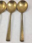 Lot Of 4 Vintage Dirigold Dirilyte Goldware Empress 5 3 4  Cream Soup Spoons