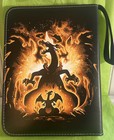 New Pokemon Charizard Tcg Card Binder- Zip Up- 2x4 50 Pages 200 Card Capacity