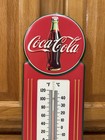 Coca-cola Thermometer Sign Bottle Cap Button Delicious Vintage Style Wall Decor