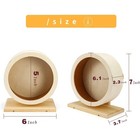 Hamster Wooden Silent Wheel  Small Animal Exercise Wheel Accessories  Quiet
