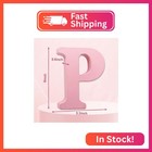 Aocean 6 Inch Pink Wood Letters Unfinished Wooden Letters For Wall Maga Decorati