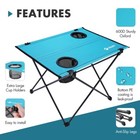 Villey Small Folding Camping Table Lightweight Portable Beach Table For Camping
