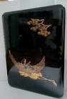 Vintage Japanese Lacquer Letter Box Whooping Crane