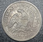 1853 Seated Liberty Half Dollar Arrows Rays Vf Very Fine