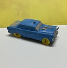 Vintage Auburn Police Car   Rubber Toy Car  Made  Usa     576  Auburn Police Cop