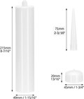 Empty Caulking Sealant Tubes - 11 Oz Capacity Each  4 Pack Reusable Plastic 