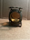 Vintage Ormolu Filigree Carriage Jewelry Box With Beveled Glass