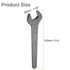 Harfington Open Ended Spanner Wrench 38mm  1 1 2-inch  Carbon Steel Grey