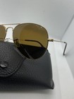 Ray-ban 58mm Aviator Classic Gold Sunglasses - Brown Glass Polarized
