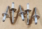 Rivets 50 Pc Large Flange 3 16  X 5 8  Aluminum Head Steel Mandrel Pop Rivet