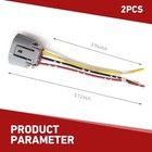 2 Pcs Alternator Regulator Harness  3 Wire Alternator Plug Pigtail With 