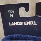Lands  End Unisex Kids M Navy Fleece Insulated Mitten Gloves Solid
