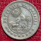 Higher Grade 1937 Bolivia 10 Centavos Coin-nov606