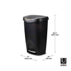          Black Umbra 13 Gallons Automatic Step Mechanism Kitchen Trash Can        